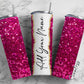 Pink Glitters, Glittery Pattern Add Your Own Name, 20oz Sublimation Tumbler Designs, Skinny Tumbler Wraps Template - 186 PATTERN