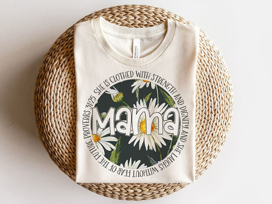 Daisy Mama Sublimation Design, Mockups Included, Mothers Day Sublimate Design, Floral Flowers, Mom Quote Sublimation, Mom PNG