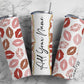 Lips Seamless, Lips Pattern, Kisses Design Add Your Own Name, 20oz Sublimation Tumbler Designs, Skinny Tumbler Wraps Template - 109 PATTERN