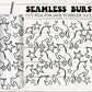 Unicorn Burst Tumbler Template, Star Unicorn Seamless Burst Template, Horse Peekaboo Designs, Scratch Tape, Glitter Tumbler Designs DXF