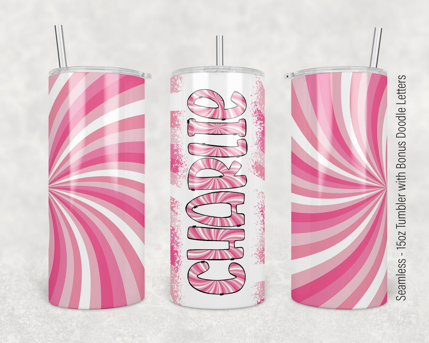 15oz Tumbler Wrap with Matching Doodle Letters, Hand drawn Alphabet, Kids Tumbler Sublimation PNG - Pattern 166