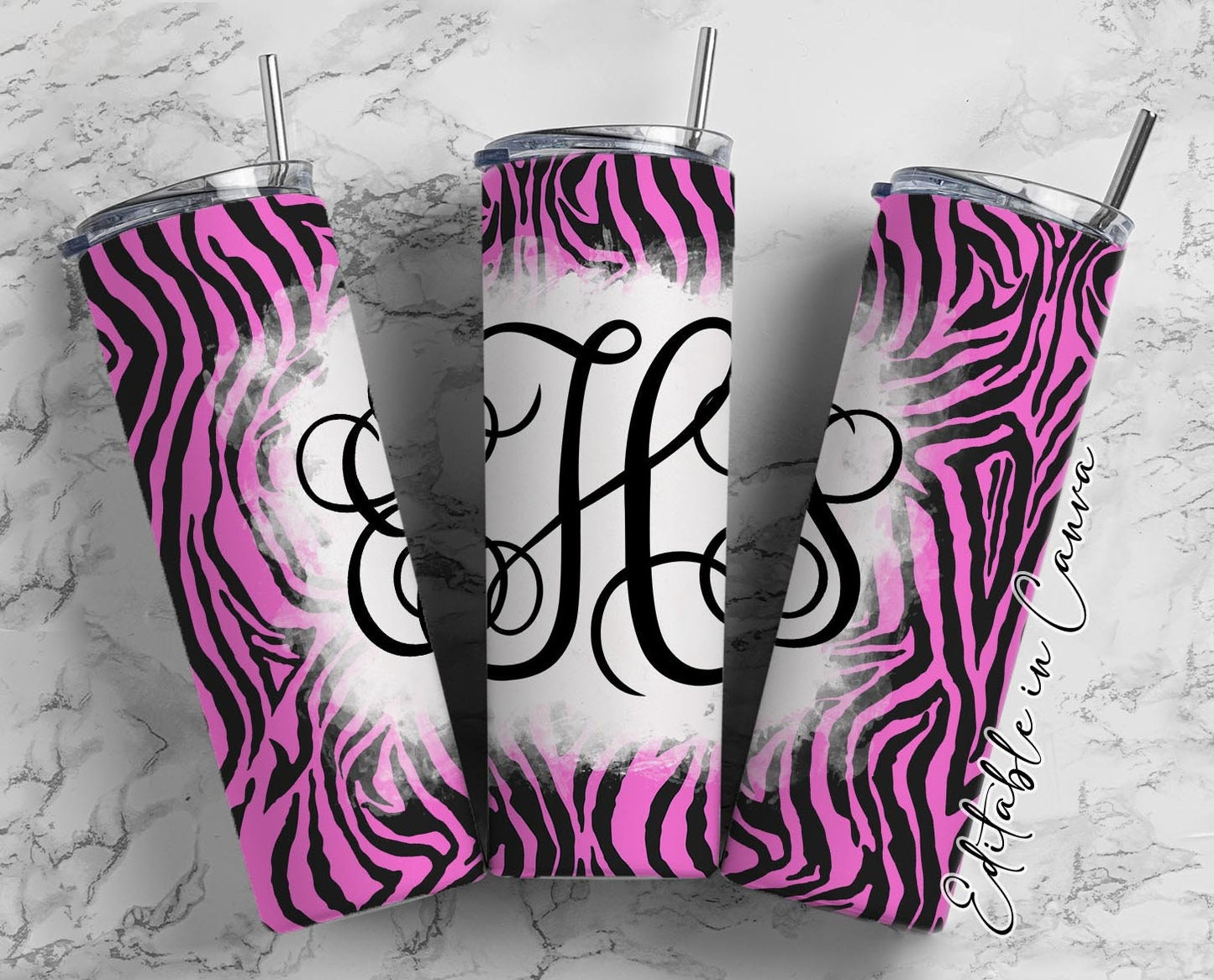 EDITABLE Monogram 20oz Straight Tumbler Wrap Designs, Make Your Own Custom Peronalized Design, Easy Canva Tempalte (2023-01-04 09.53.52)