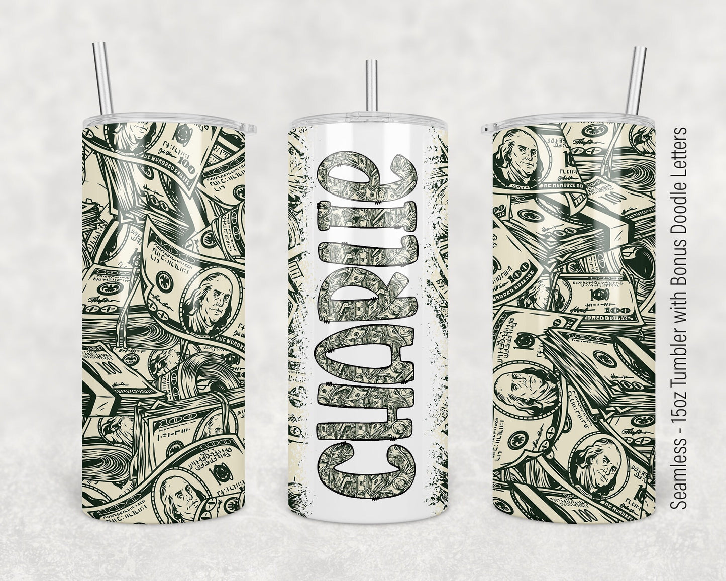 15oz Tumbler Wrap with Matching Doodle Letters, Hand drawn Alphabet, Kids Tumbler Sublimation PNG - Pattern 151