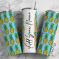 Pineapple Design, Pineapple Seamless, Pineapple Add Your Own Name, 20oz Sublimation Tumbler Designs, Skinny Tumbler Wraps Template - 1588