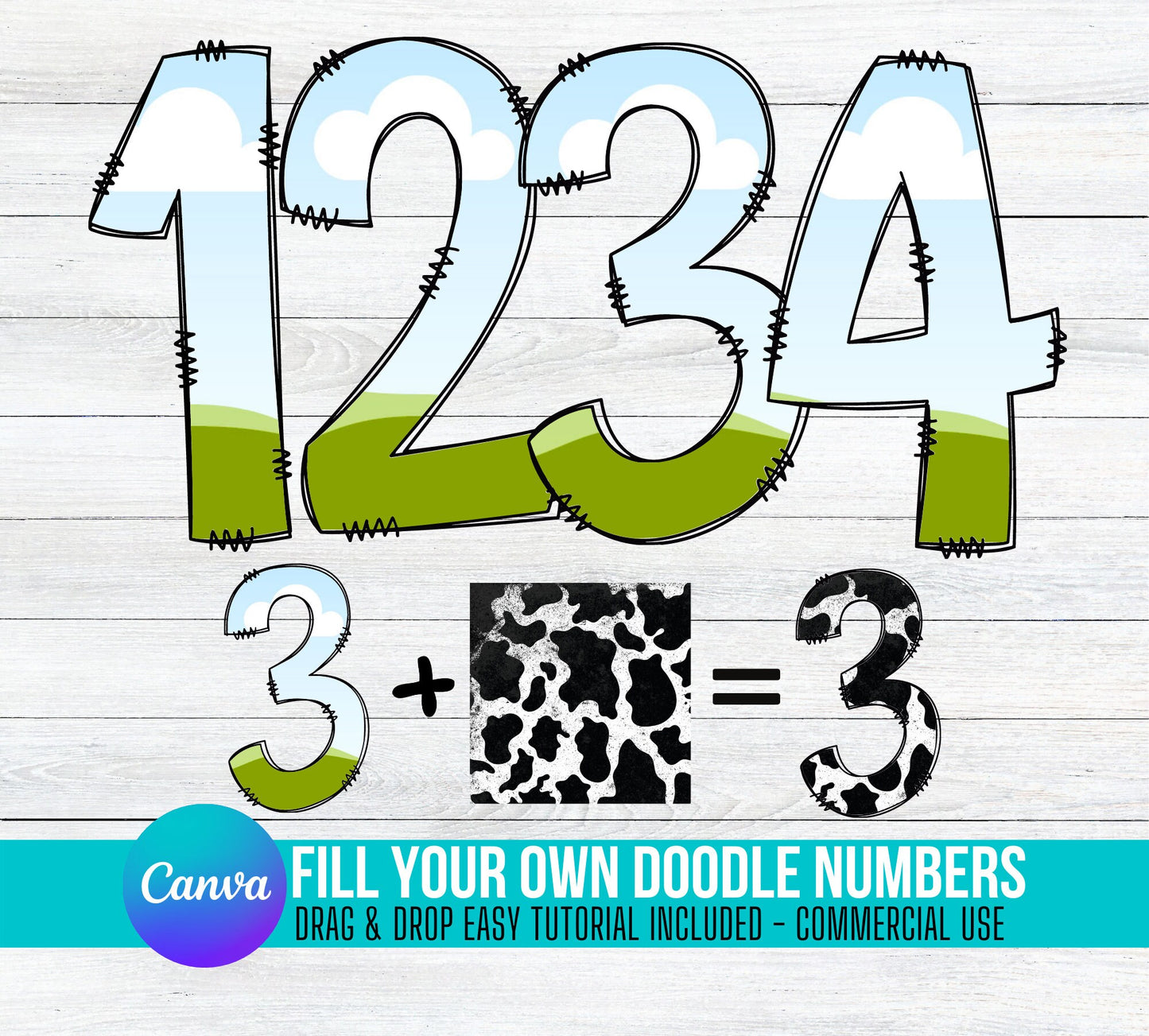 Fill your own Doodle NUMBERS on CANVA with Commercial Use Allowed. Drag and Drop Alphaset Alphabet Letters PNG Editable Canva Frame Designs