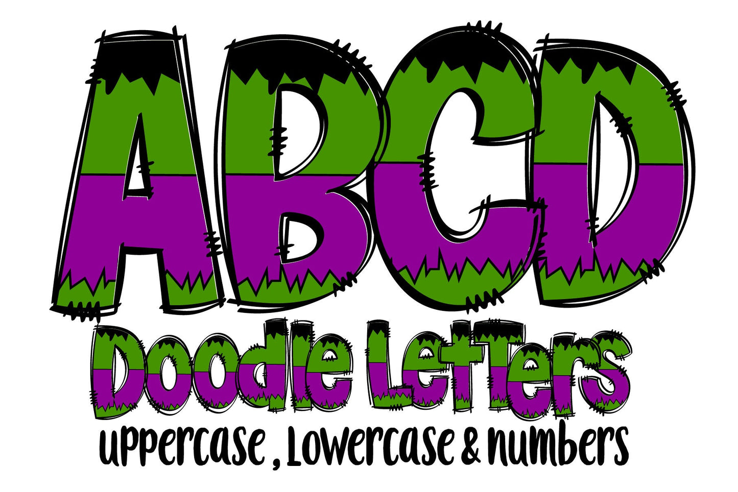 Hero Doodle Letters PNG, Superhero doodle numbers, hand drawn, kids font, Doodle Alphabet, sublimation design, Doodle Letters PNG