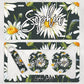 Flower Daisy Add Your Name Car Sublimation Designs, Car Coaster Bundle PNG, Licence Plate Holder Frames, Key Fob Wristlet Keychain