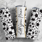 Soccer Ball Pattern, Soccer Player, Soccer Add Your Own Name, 20oz Sublimation Tumbler Designs, Skinny Tumbler Wraps Template - 214 PATTERN