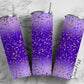 Gold Dots, Gold Glitter Pattern, Gradient Purple 20oz Tumbler Wrap, Seamless Skinny Tumbler, Sublimation Design PNG - 1825