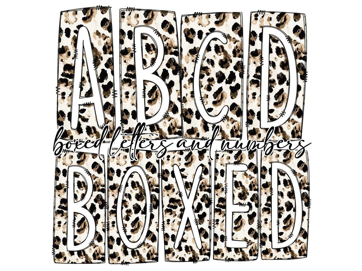 Boxed Doodle Letters