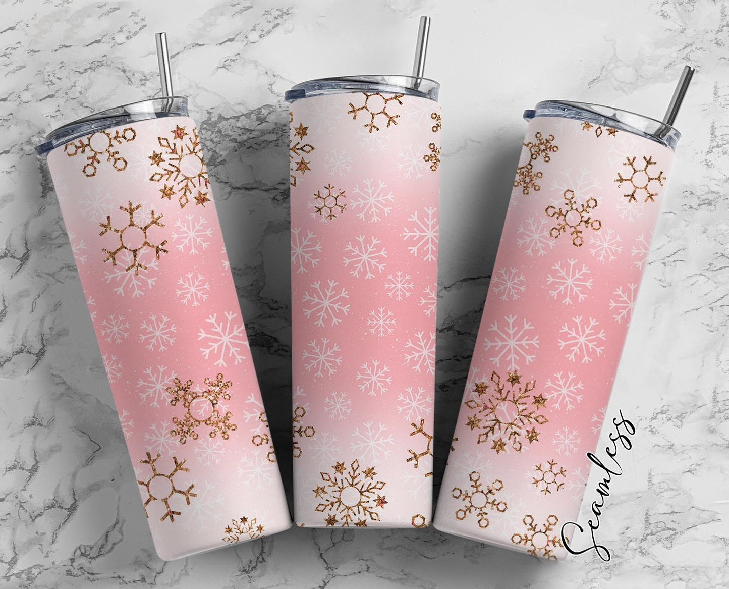 seamless tumbler, tumbler designs, tumbler wrap png, sublimation tumbler, 20 oz tumbler, snowflakes, winter season, winter tumbler, 102