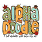 Fall Doodle letters with Clip Art, Hand Drawn Doodle Alpha Bundle, Autumn Leaves Pumpkin Sublimation Font PNG, Patterned Numbers Alphabet,