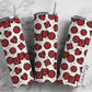 XOXO Love Background 20oz Tumbler Wrap, Seamless Skinny Tumbler, Sublimation Design PNG - 1530