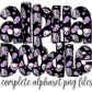 Skulls Alphapack, digital alphabet, printable alphabet, doodle font, doodle alphabet, doodle letters, alpha pack doodle, Hand Drawn Letters