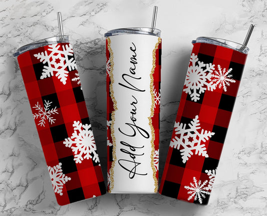 Christmas Add Your Own Text Name Monogram Sublimation Tumbler Designs Floral - 20oz Skinny Tumbler Wraps Templates - PNG 72 PATTERN