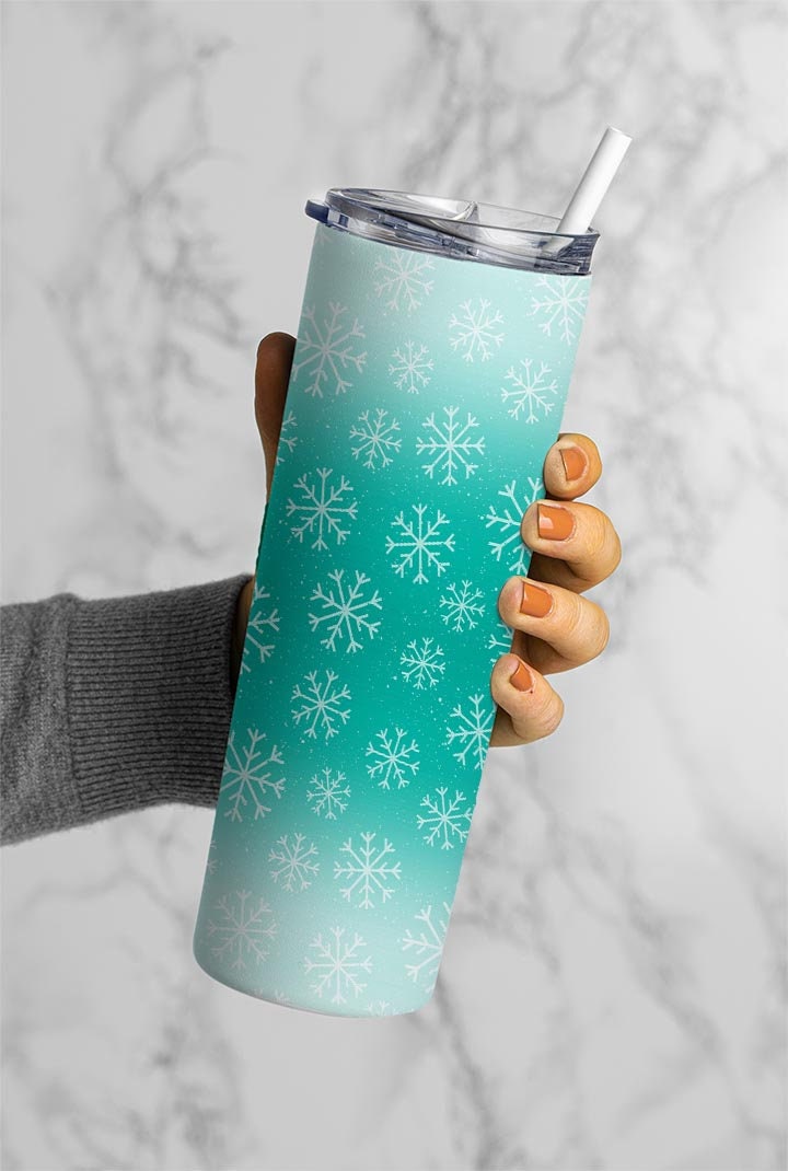 Tumbler Png, Tumbler Wrap, Tumbler Designs, Tumbler Template, Winter Tumbler Design, Winter Season, Sublimation Tumbler, Snow Flakes, 10