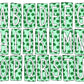 4 Leaf Clover St Patricks Day Box Doodle Letters, Western Hand Drawn Doodle Alphabet Set, Sublimation Designs PNG - 474 PATTERN