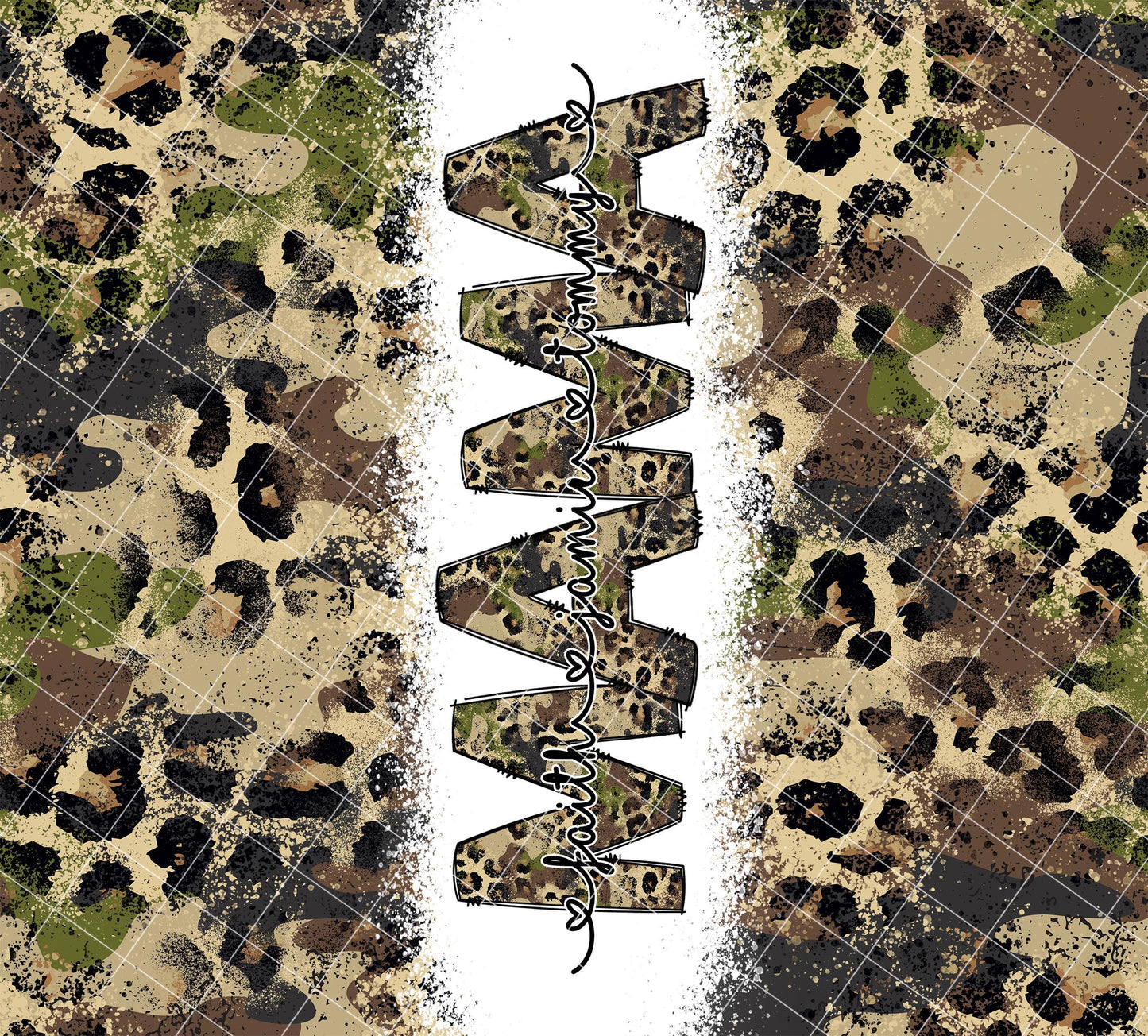 Camo Army Editable Kids Names Mom Tumbler Wrap, Edit in Photoshop Tutorial Included, Mom Sublimation 20oz Tumbler Designs PNG