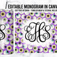 EDITABLE Halloween Monogram 20oz Straight Tumbler Wrap Designs, Make Your Own Custom Peronalized Design, Easy Canva Tempalte