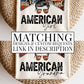 USA American GIRL Sublimation Design, Country Mama, Western Sublimation Designs, Instant Download, Mom Bun, Messy Bun PNG