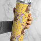 Rabbit Design, Bunny 20oz Tumbler Wrap, Seamless Skinny Tumbler, Sublimation Design PNG - 254