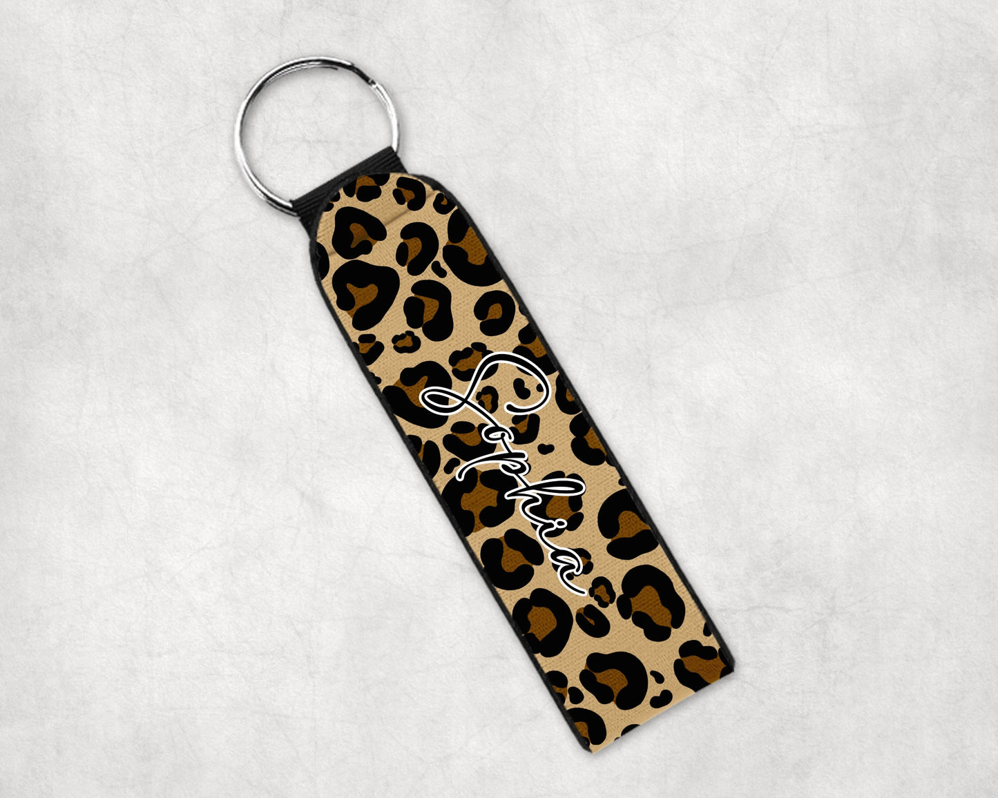 Leopard Add Your Name Car Sublimation Designs, Car Coaster Bundle PNG, Licence Plate Holder Frames, Key Fob Wristlet Keychain