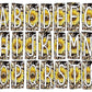 Cowhide Country Sunflower Box Doodle Letters, Western Hand Drawn Doodle Alphabet Set, Sublimation Designs PNG - 81 PATTERN