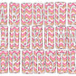 nk Chevron Valentines Box Doodle Letters, Western Hand Drawn Doodle Alphabet Set, Sublimation Designs PNG - Pi1396