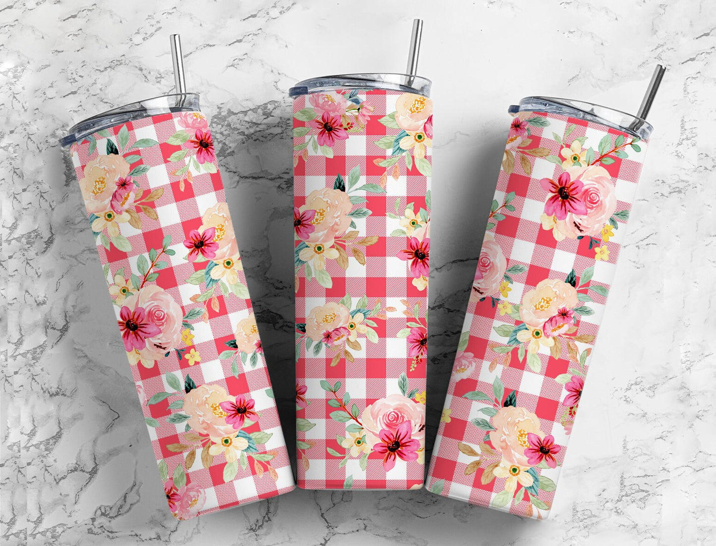 Plaid Floral Country Sublimation Bundle, Journal Template, 20oz Tumbler Design, Pen Wrap Water Slide Epoxy Waterslide Pen Wrap PNG