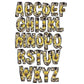 Sunflower Country Western Doodle letters, Hand Drawn Doodle Alpha Bundle, Sublimation Font PNG, Patterned Numbers & Alphabet,