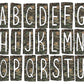 Camo Box Doodle Letters, Western Hand Drawn Doodle Alphabet Set, Sublimation Designs PNG - 80 PATTERN