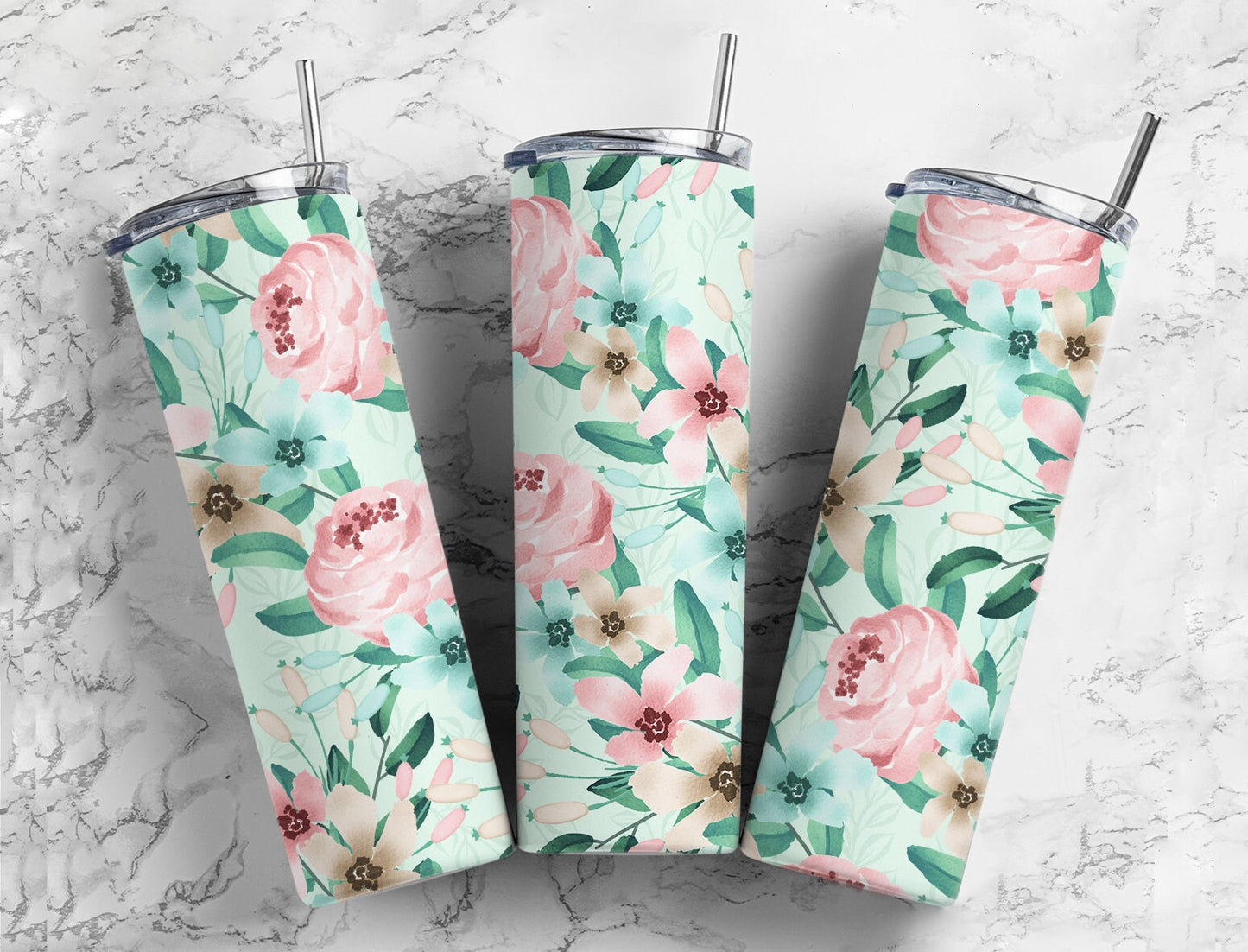 Floral Sublimation Bundle, Journal Template, 20oz Sublimation Tumbler Design, Flowers Pen Wrap Water Slide Epoxy Waterslide Pen Wrap PNG