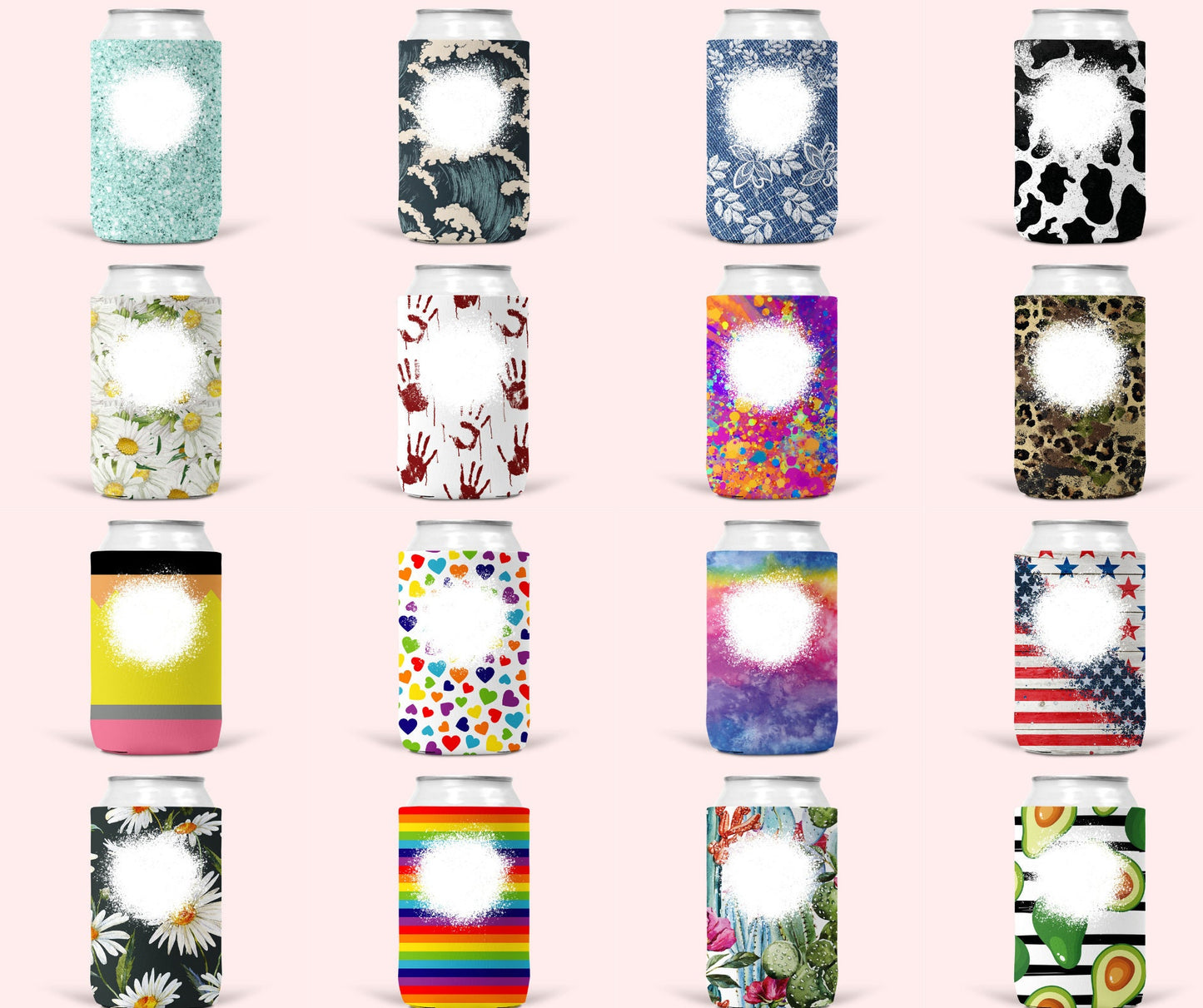 250+ Can Cooler Sublimation Designs Bundle, Beer Cozies, Can Cosies, Stubby Holders, Can Cooler Template, Commercial Use Can Cooler PNG