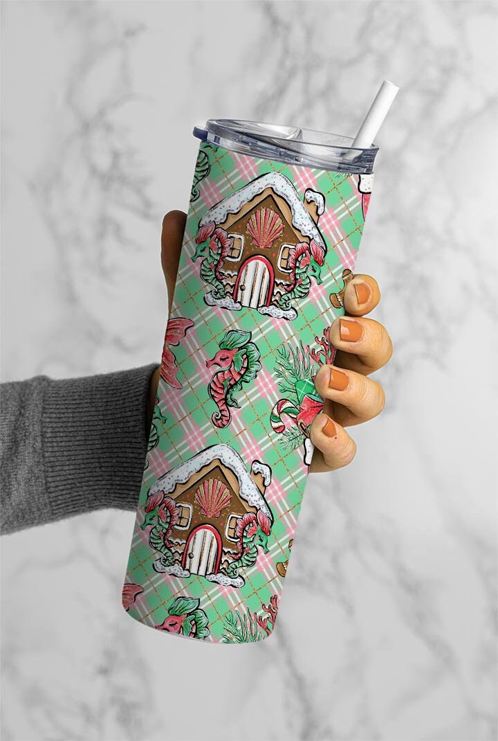 Christmas House Background, Christmas Png, Winter Design, Digital Download, Tumbler Designs, 20oz Skinny Tumbler, Tumbler Wrap Png, 109