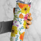 Flowers Pattern, Floral Design, Botanical Flowers 20oz Tumbler Wrap, Seamless Skinny Tumbler, Sublimation Design PNG - 1065