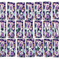 Purple Floral Ocean Shells Box Doodle Letters, Western Hand Drawn Doodle Alphabet Set, Sublimation Designs PNG - 156