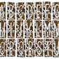 Brown Cowhide Cow print Box Doodle Letters, Western Hand Drawn Doodle Alphabet Set, Sublimation Designs PNG - 446 PATTERN