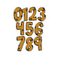 Bees Doodle letters, Hand Drawn Doodle Alpha Bundle Patterned Numbers & Alphabet Doodle Set Sublimation Font PNG