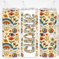 20oz Tumbler Wrap with Matching Doodle Letter Alphabet PNG DESIGN 62