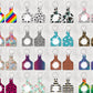 250+ Cow Tag Keyring Sublimation Design, Cowtag Earring Designs, Key Ring Tag Fob Sublimation Design, Instant Download, MOCKUPS Included!