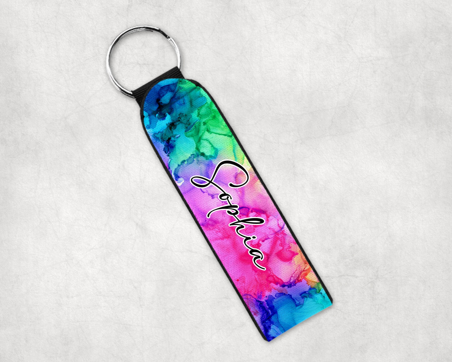 Ink Rainbow Add Your Name Car Sublimation Designs, Car Coaster Bundle PNG, Licence Plate Holder Frames, Key Fob Wristlet Keychain