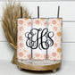 EDITABLE Retro Smile Monogram 20oz Straight Tumbler Wrap Designs, Make Your Own Custom Peronalized Design, Easy Canva Tempalte