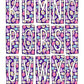 Glitter Easter Egg Box Doodle Letters, Western Hand Drawn Doodle Alphabet Set, Sublimation Designs PNG - 267