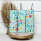 Floral Design, Botanical Flowers 20oz Tumbler Wrap, Seamless Skinny Tumbler, Sublimation Design PNG - 1244