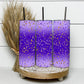 Gold Dots, Gold Glitter Pattern, Gradient Purple 20oz Tumbler Wrap, Seamless Skinny Tumbler, Sublimation Design PNG - 1825