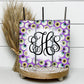 EDITABLE Halloween Monogram 20oz Straight Tumbler Wrap Designs, Make Your Own Custom Peronalized Design, Easy Canva Tempalte