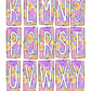 Spring Flowers Box Doodle Letters, Western Hand Drawn Doodle Alphabet Set, Sublimation Designs PNG - 271