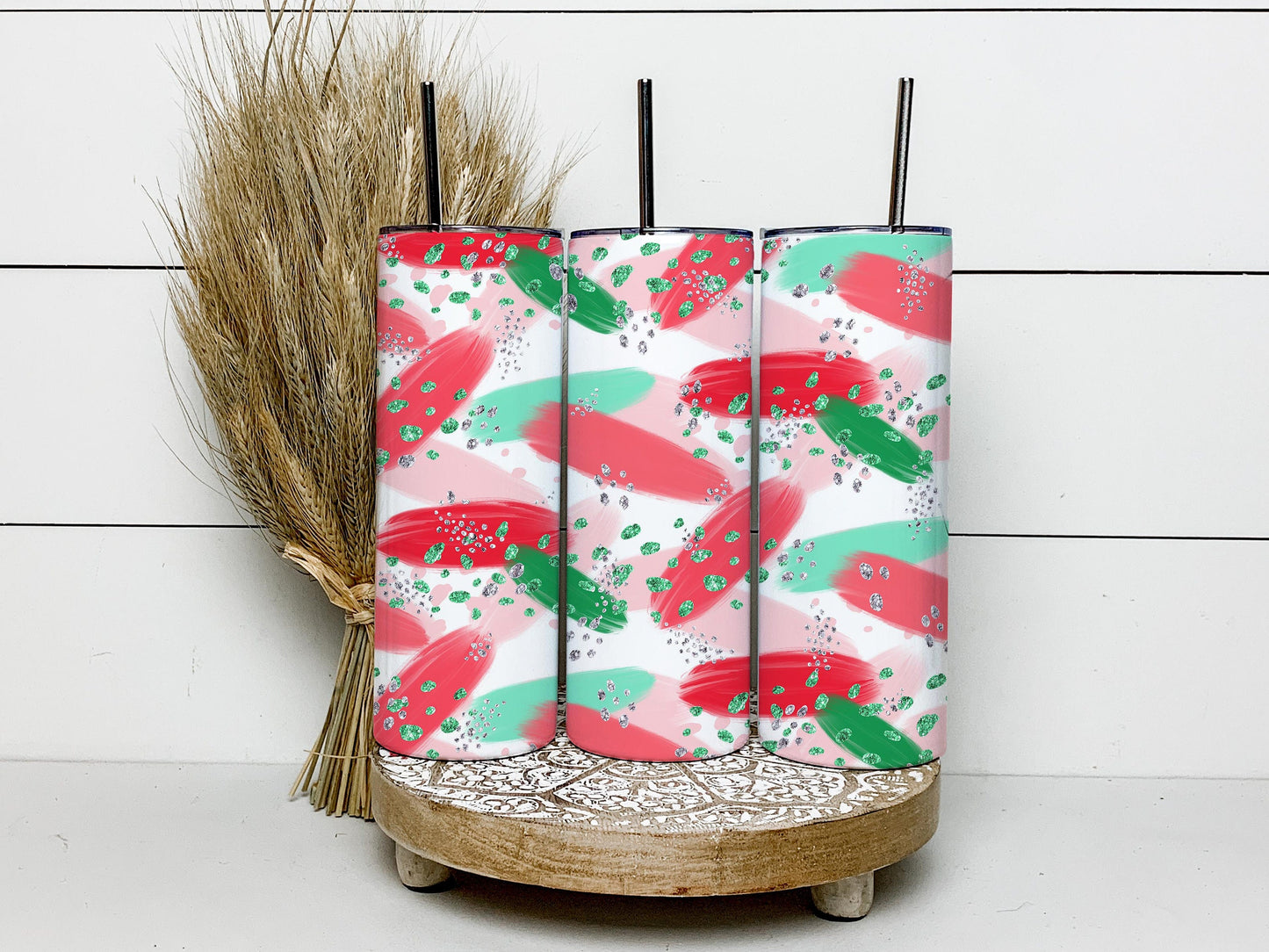 Christmas Tumbler, Christmas Design, Red and Green Print, Xmas Design, Tumbler PNG, Tumbler Wrap, Tumbler Designs, 20oz Skinny Tumbler, 103