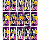 Bright Spring Florals Box Doodle Letters, Western Hand Drawn Doodle Alphabet Set, Sublimation Designs PNG - 1165