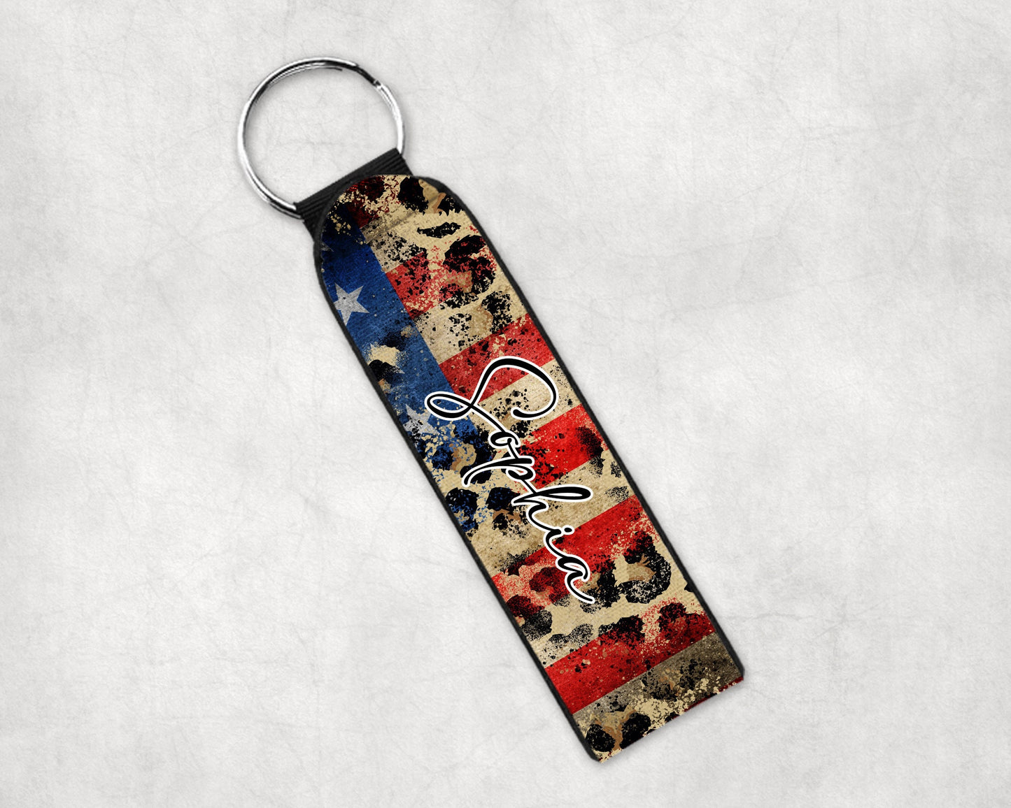 Rustic Leopard USA Add Your Name Car Sublimation Designs, Car Coaster Bundle PNG, Licence Plate Holder Frames, Key Fob Wristlet Keychain